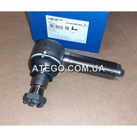 Наконечник рулевой тяги Mercedes Atego (на колеса 17,5. Резьба M30/М20). Lemforder Испания