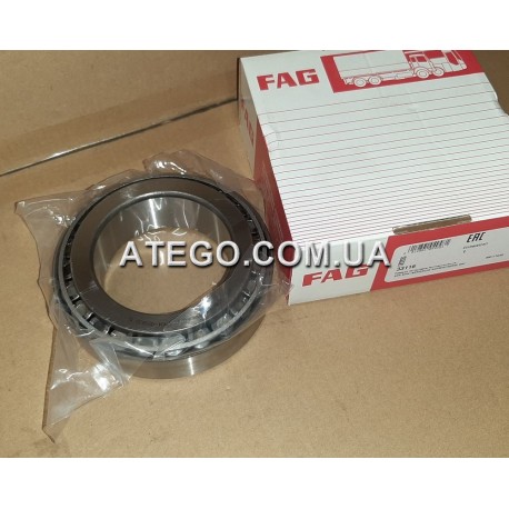 Зовнішній підшипник задньої ступиці Mercedes Atego 33116 (на колеса 19,5). FAG