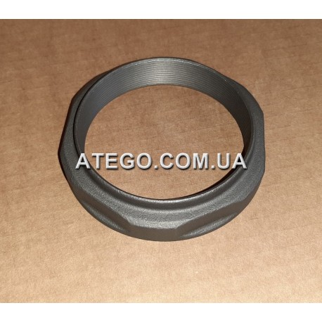 Гайка задньої ступиці Mercedes Atego 9709900150  M80x1,5 (ліва різьба, на 12 серію, на колеса 17,5). Оригінал