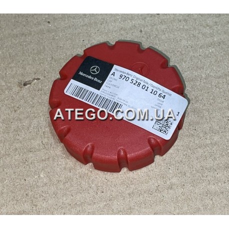 Пробка маслозаливної горловини масла Mercedes Atego 9705280110 (червона, на разширювальному бачку). Оригінал