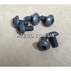 Болт крепления пластиковой подножки-крыла Mercedes Atego к кабине N000000002575 (M8x16). Оригинал