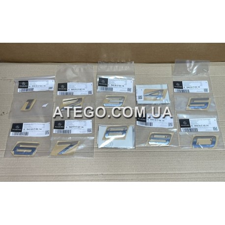 Номер позначення моделі Mercedes Atego Euro6 (цифра) на двері. Оригінал