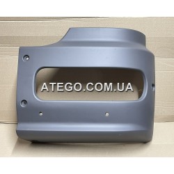Левая часть бампера Mercedes Atego (высокий бампер, на колеса 19,5). PACOL