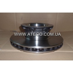 Задний тормозной диск Mercedes Atego 9704230412 (На колеса 17,5). MEGA