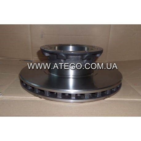 Задний тормозной диск Mercedes Atego 9704230412 (На колеса 17,5). MEGA