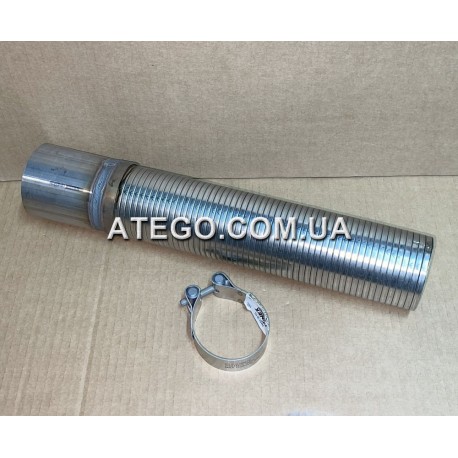 Ремонтна вставка (гофра) на прийомну вихлопну трубу Mercedes Atego EURO 4/5 9704901619. DINEX