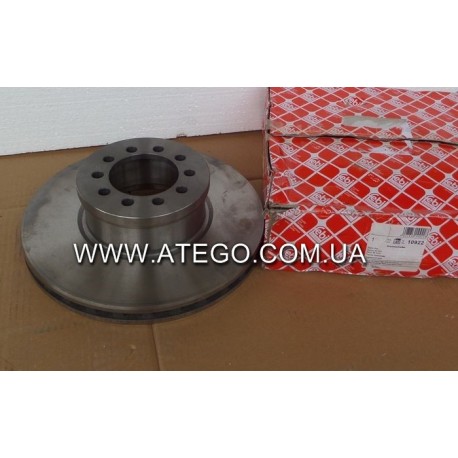 Передній гальмівний диск Mercedes Atego 9704210612 (На колеса 17,5). FEBI
