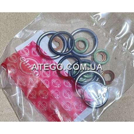 Ущільнення паливної форсунки Mercedes Atego (комплект на 4-циліндровий двигун). ELRING