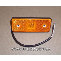 Габарит боковий Mercedes Atego жовтий (110x41). MEGA