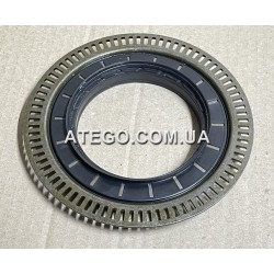 Сальник передньої ступиці Mercedes Atego 9709970446 (75x110/134x10/17) з ABS. Оригінал