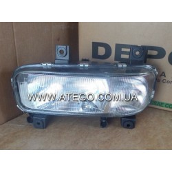 Фара ліва Mercedes Atego (з ручним керуванням, з рифленим склом). DEPO