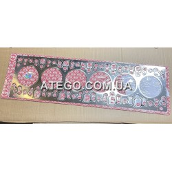 Прокладка головки блока Mercedes Atego Euro6 (на 6-цилиндровый двигатель, OM936). Elring