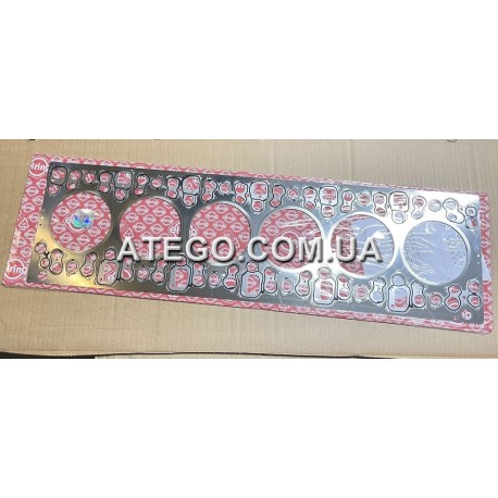 Прокладка головки блоку Mercedes Atego Euro6 (на 6 циліндровий двигун, OM936). Elring