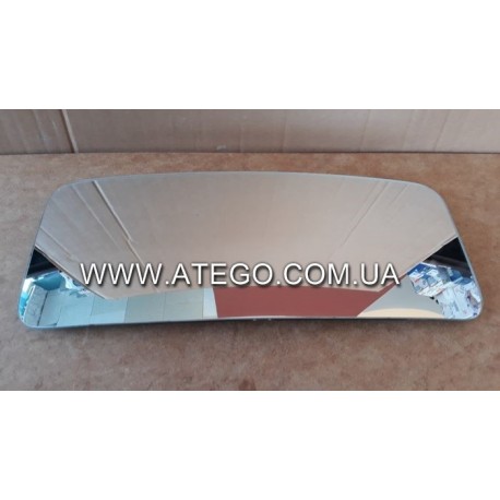 Стекло основного зеркала + пластик Mercedes Atego II с подогревом (с 2005 года, фиксаторы по середине). MEGA 