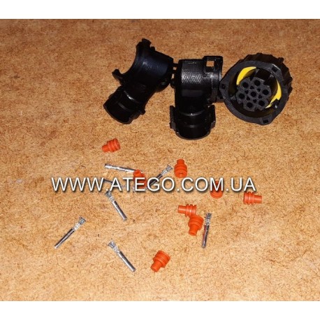 Вилка електрична заднього ліхтаря Mercedes (під фішку 23 мм, 7 контактів)