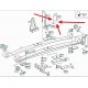 Опора передней рессоры Mercedes Atego левая 9703230032. MB OE