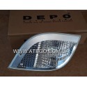 Указатель поворота Mercedes Atego II белый левый (Без патрона). DEPO