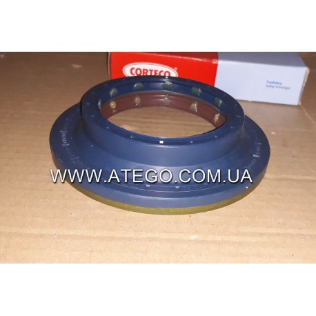 Сальник хвостовика редуктора Mercedes Atego 85x145x12/32 (на колеса 19,5). CORTECO