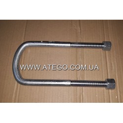 Стремянка передней рессоры Mercedes Atego (M16*220) с гайками. Польша