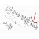 Болт крепления фланца передней ступицы Mercedes Atego (M14*55, на колеса 17,5). Оригинал