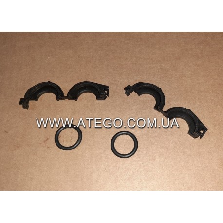 Комплект кріплення патрубків радіатора пічки Mercedes Atego 0149977545. Оригінал