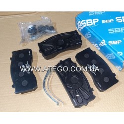 Тормозные колодки Mercedes Atego (на колеса 17,5). SBP