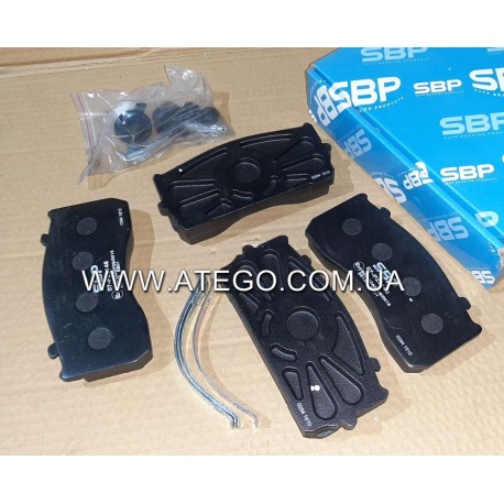 Тормозные колодки Mercedes Atego (на колеса 17,5). SBP