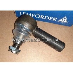 Наконечник рульової тяги Mercedes Atego (на колеса 17,5. Різьба M30/М20). LEMFORDER