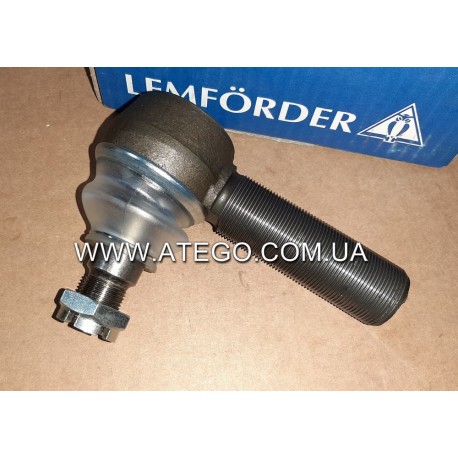 Наконечник рульової тяги Mercedes Atego (на колеса 17,5. Різьба M30/М20). LEMFORDER