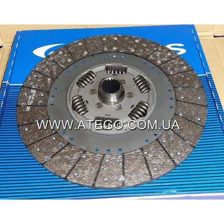 Диск сцепления Mercedes Atego 1878023931 (395 мм, на 6-цилиндровый двигатель). SACHS