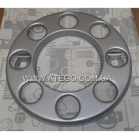 Ковпак захисту переднього колеса Mercedes Atego чорний (19,5, на 8 шпильок). Оригінал