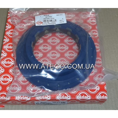 Сальник хвостовика редуктора Mercedes Atego 85x145x12/32 (на колеса 19,5). ELRING