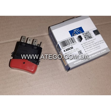 Кнопка аварийной остановки Mercedes Atego 0075453824 (на 8 контактов). DT