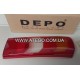 Стекло заднего фонаря Mercedes Atego Euro6 0025447390. DEPO