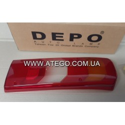 Стекло заднего фонаря Mercedes Atego Euro6 0025447390. DEPO