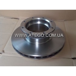 Задний тормозной диск Mercedes Atego 9704230412 (На колеса 17,5). MEGA