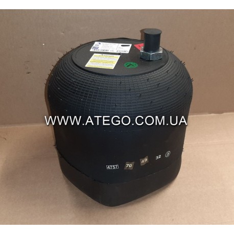 Пневморессора Mercedes Atego 4757NP02 без стального стакана (повітря зміщене).