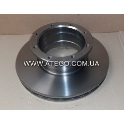 Задний тормозной диск Mercedes Atego 9704230712 (На 10 серию, на колеса 17,5). MEGA