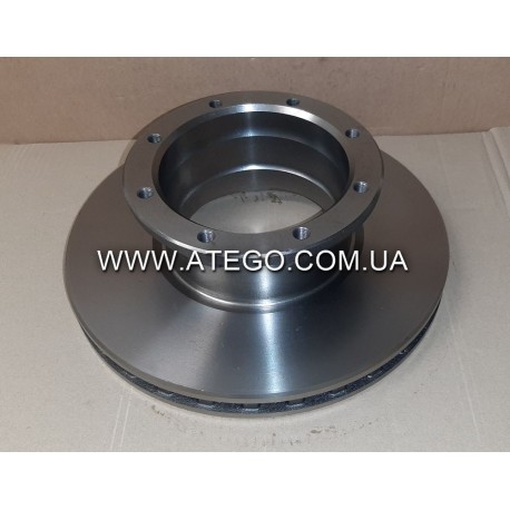 Задний тормозной диск Mercedes Atego 9704230712 (На 10 серию, на колеса 17,5). MEGA