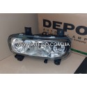 Фара левая Mercedes Atego II (с гладким стеклом, ручным управлением,). DEPO
