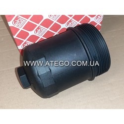 Кришка корпуса масляного фільтра Mercedes Atego (на 6 циліндровий двигун). FEBI