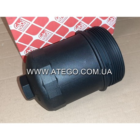 Крышка корпуса масляного фильтра Mercedes Atego (на 6 цилиндровый двигатель). FEBI