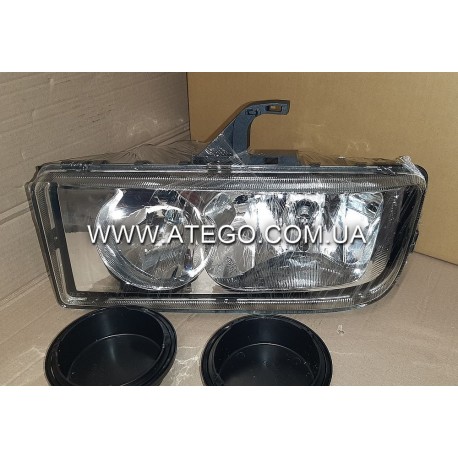 Фара ліва Mercedes Axor з гладким склом. DEPO