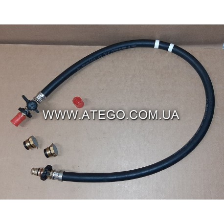Передній гальмівний шланг Mercedes Atego Euro6 9674200048 (з гайками). Оригінал