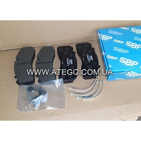Тормозные колодки Mercedes Atego (на колеса 19,5). SBP