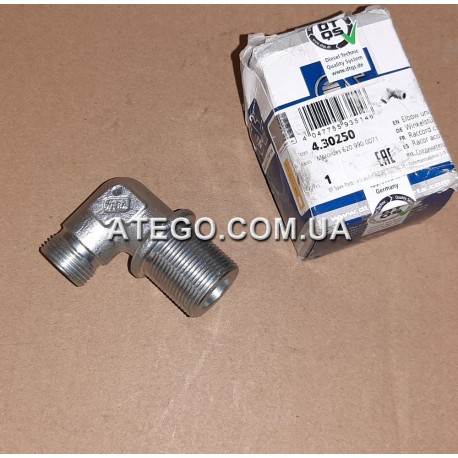 Колено подключения металлической трубки компрессора Mercedes Atego 6209900071. DT