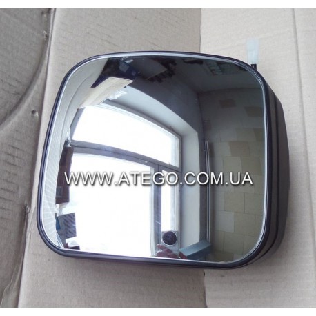 Дополнительное зеркало Mercedes Atego II с подогревом (с пластиковой рамкой, 215*199, с 2006 года). MEGA 