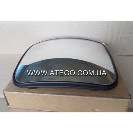 Скло + пластик панорамного дзеркала Mercedes Atego з підігрівом (200*200). MEGA