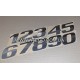 Номер позначення моделі Mercedes Atego, AXOR (цифра) на двері. Оригінал